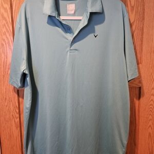 Callaway Opti Dri Blue Golf Polo Shirt